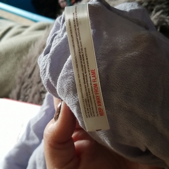 Free People embroidered blue top - Picture 6 of 6